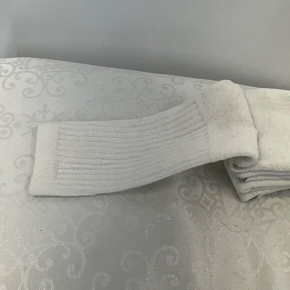 U.S. Army White Military Socks Ribbed Crew Cotton Acrylic Blend 4 pairs - Picture 3 of 3